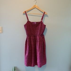 Pink Geometric Stretchy Dress